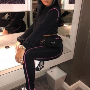 Stay Lit Lounge Set - Black